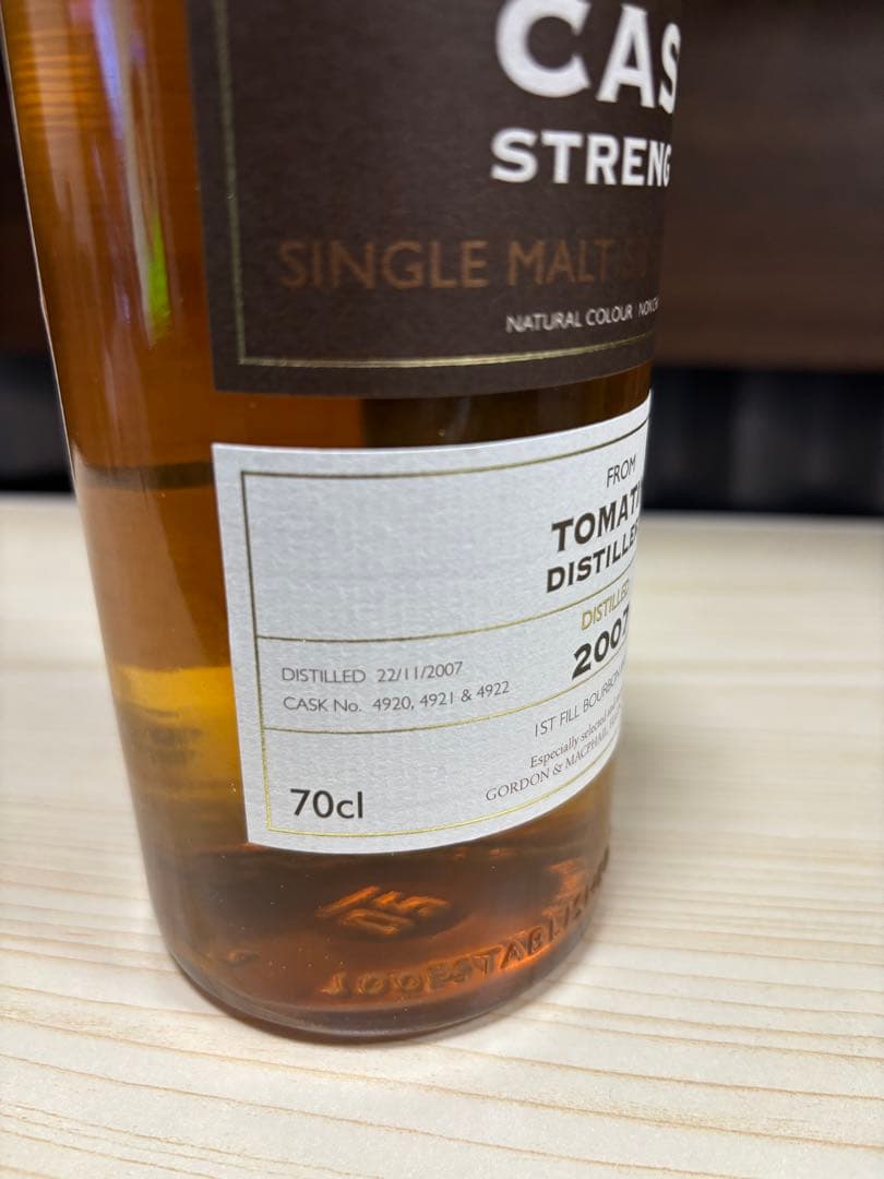 【未開封】Tomatin 2007 GM Gordon and Macphail