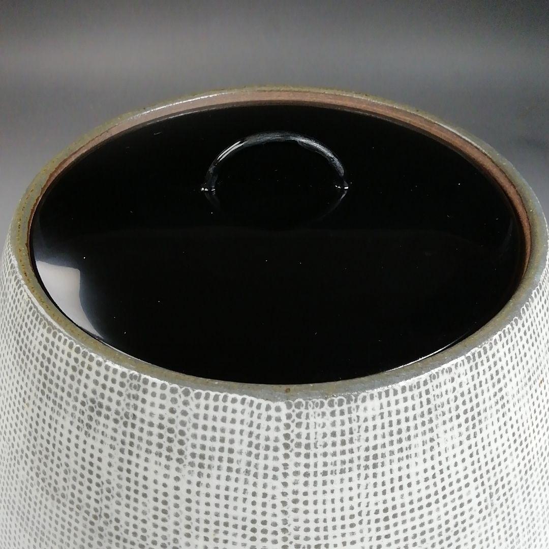 Ｔ９２６　水指　『三島手　水指』『釜谷陶房　劉炳豪 作』　共箱　茶道具