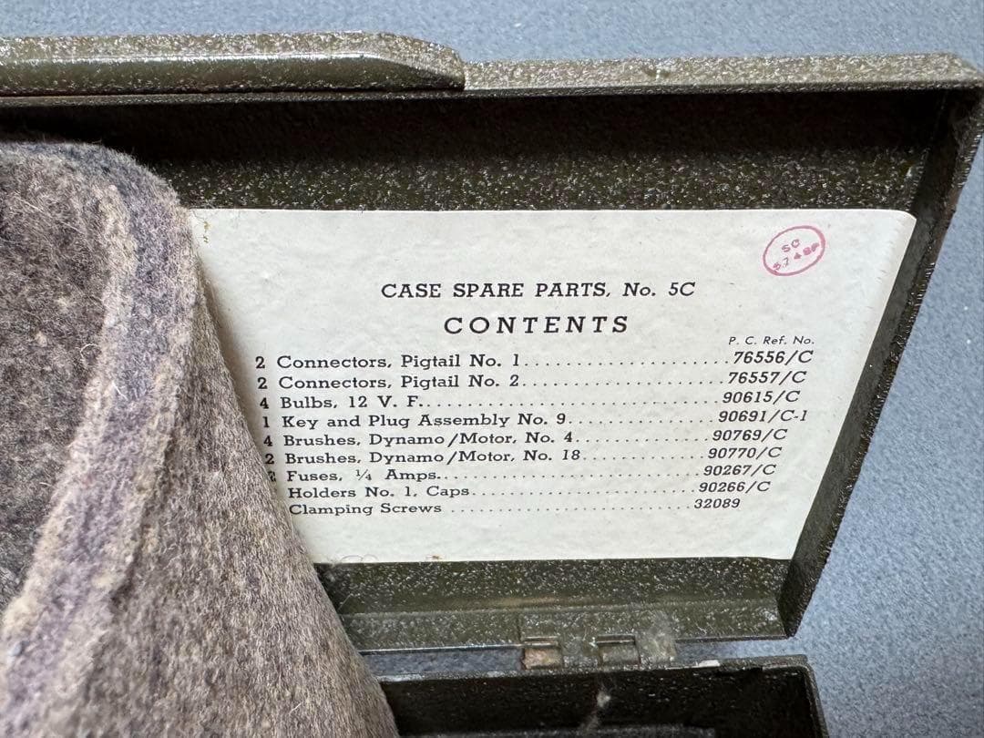 米軍 実物 No.19無線機 スペアパーツケース