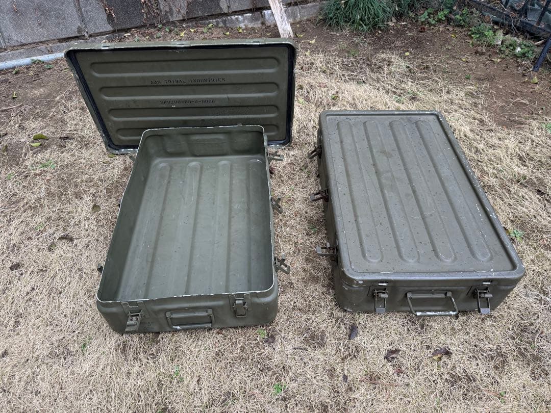 米軍軍放出品　A&S TRIBAL製　ミリタリーボックス　2個セット