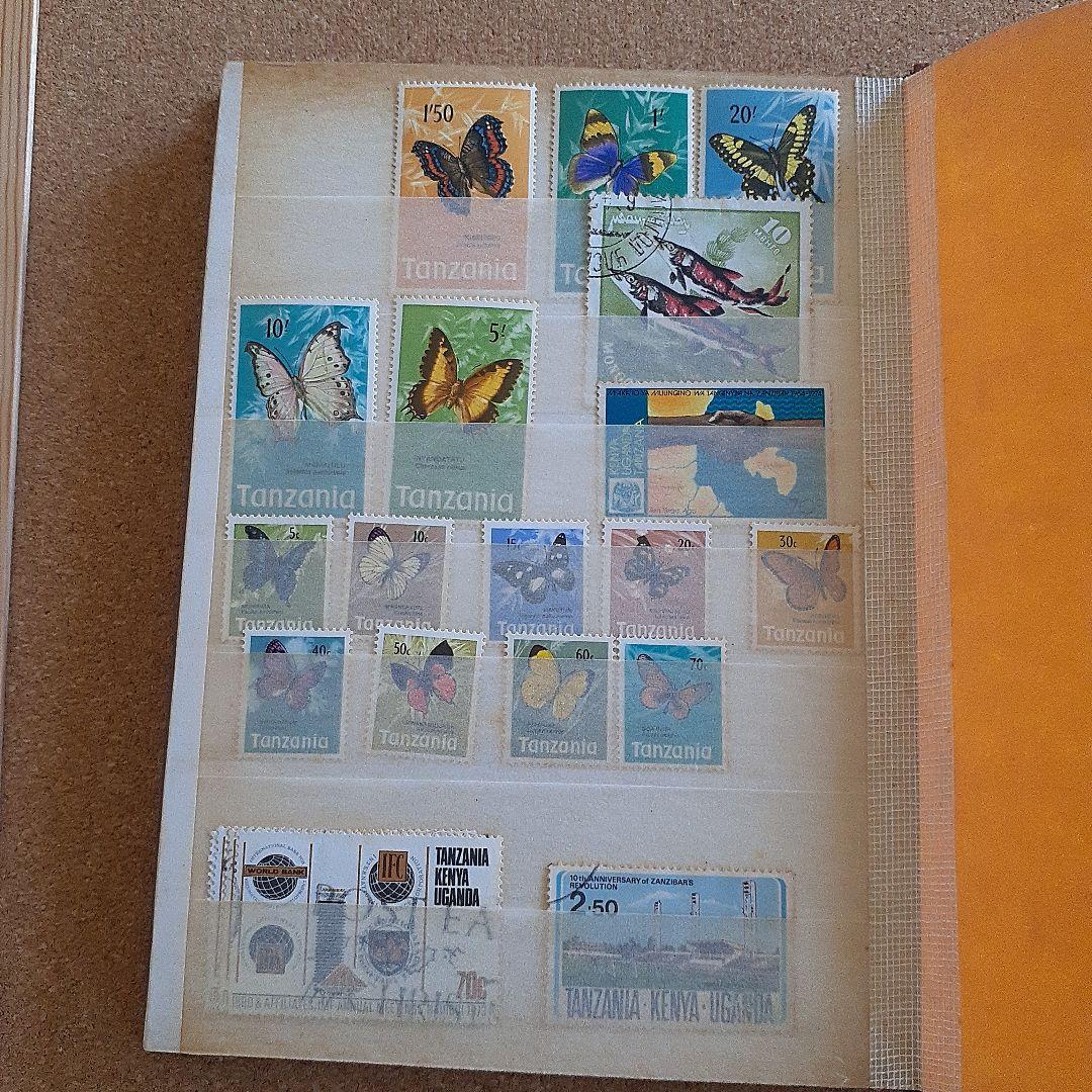 切手コレクション　タンザニア、ケニア、ウガンダ、ミャンマー等未使用・使用済混在