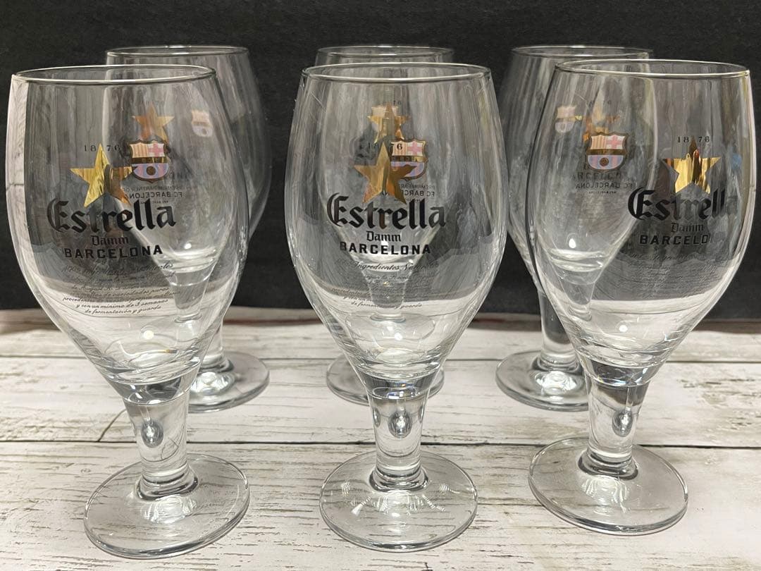 エストレージャダム ビアグラス　6本セット