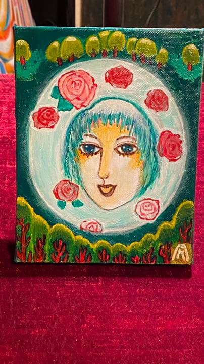 【アクリル画】 商品名 透めいな貴方 0号 額なし 未使用品