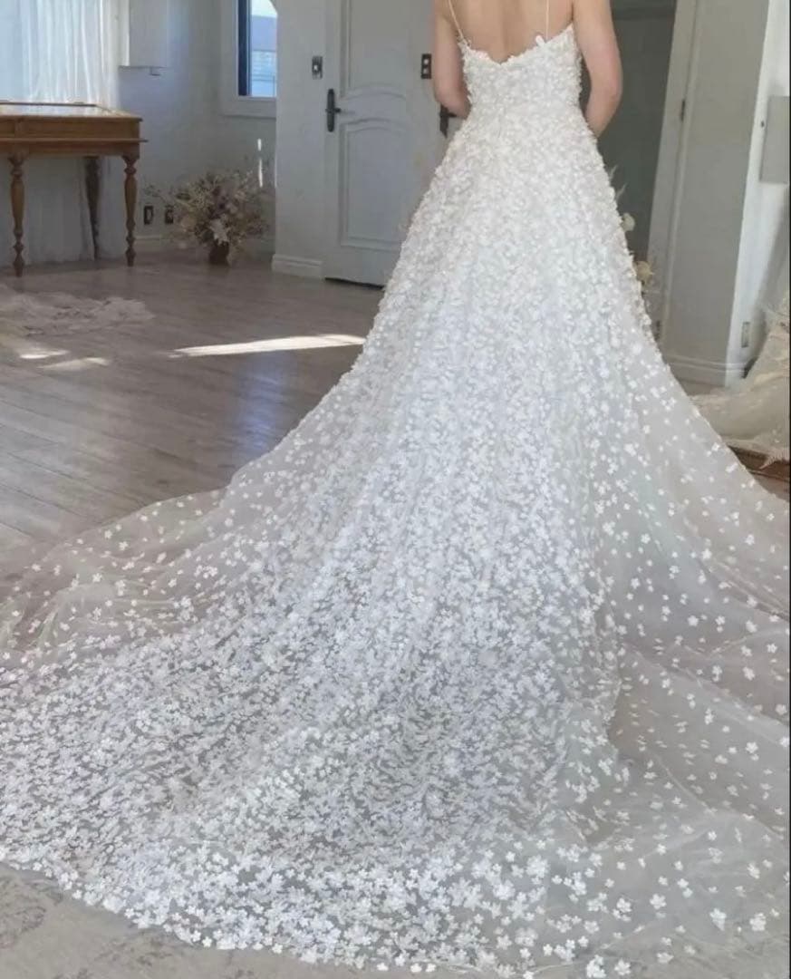 plume.ウェディングドレス champagne gown