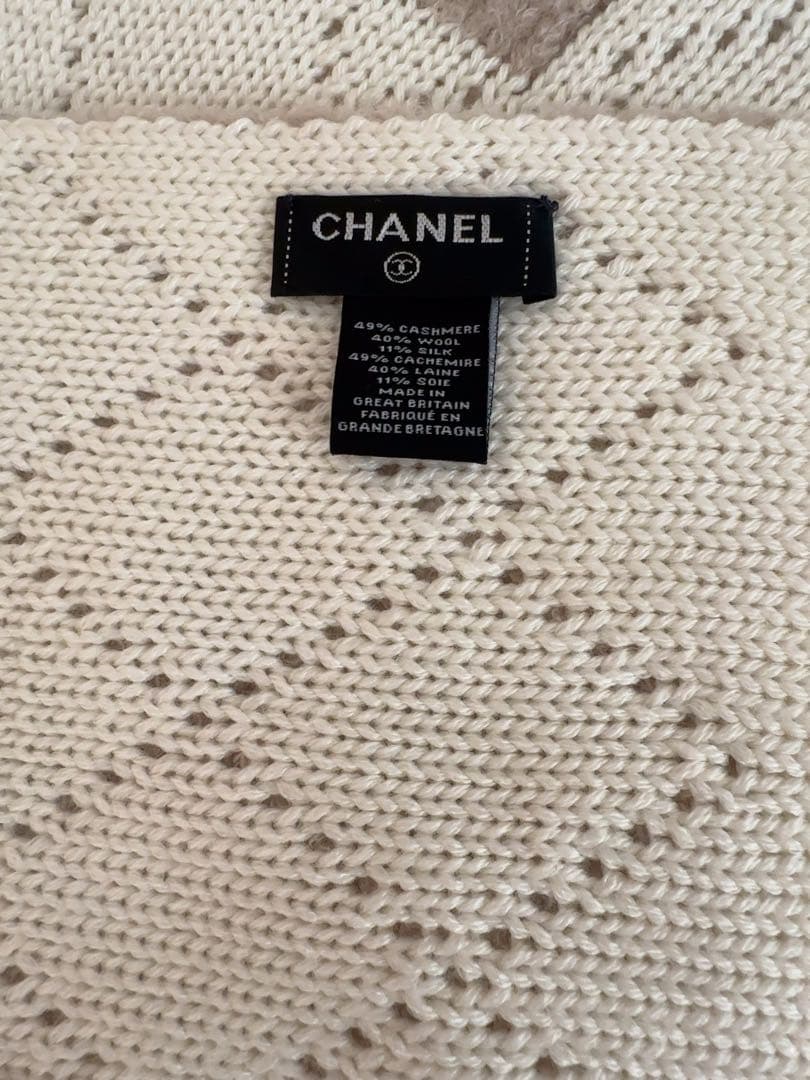 CHANELシャネル カシミア　ストール マフラー