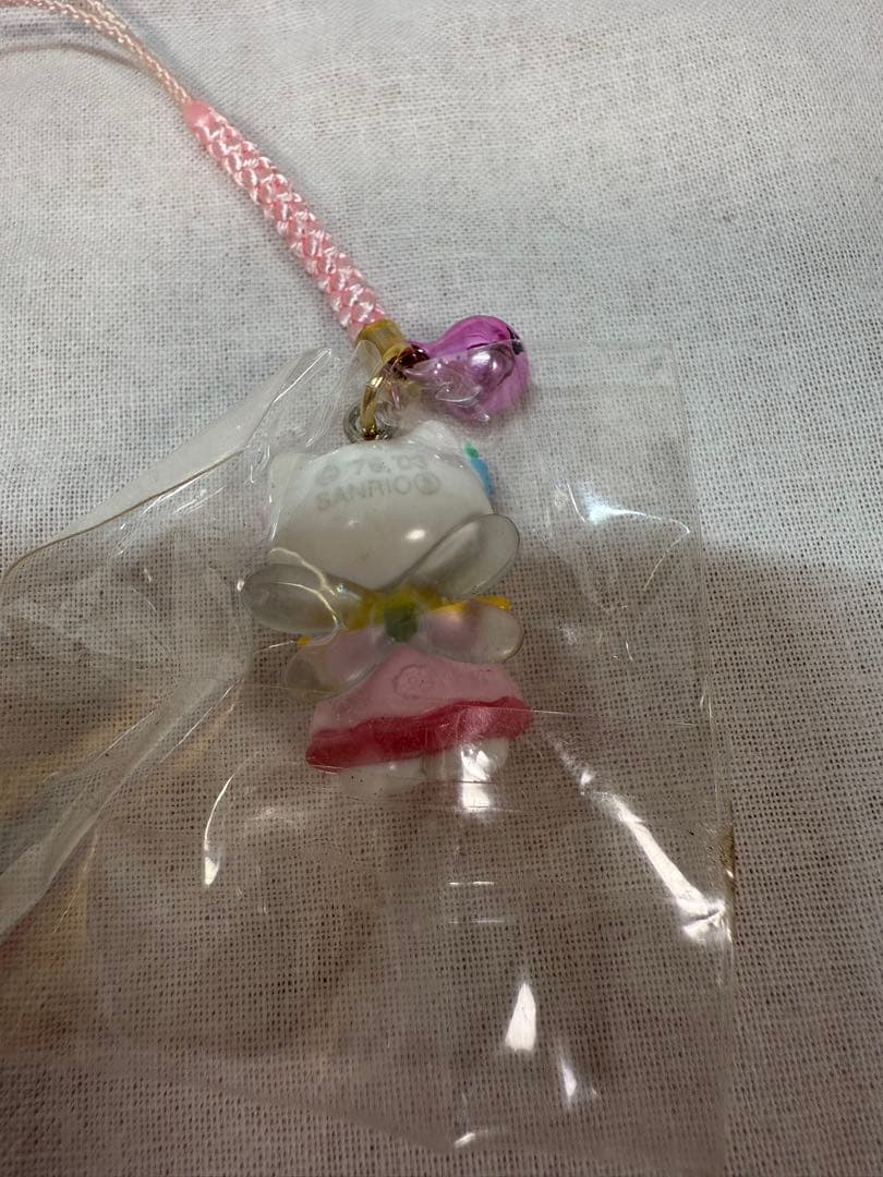 ハローキティ　お花屋さん限定　フェアリー　根付ストラップ　2003年　サンリオ