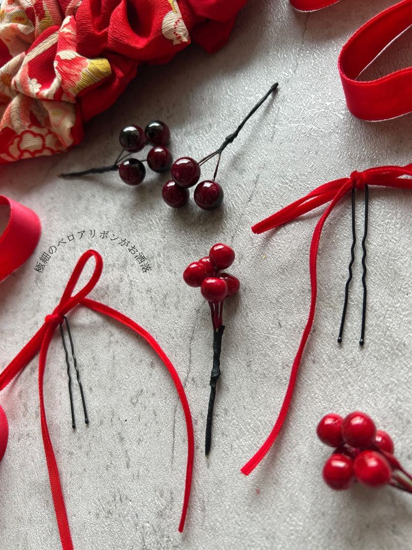 ゆ*う様 七五三　七五三髪飾り　ヘッドドレス　着物髪飾り　リメイク髪飾り　018