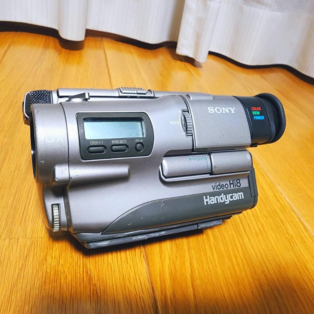【動作確認済】SONY Hi8 高画質 CCD-TR1 ビデオカメラ セット