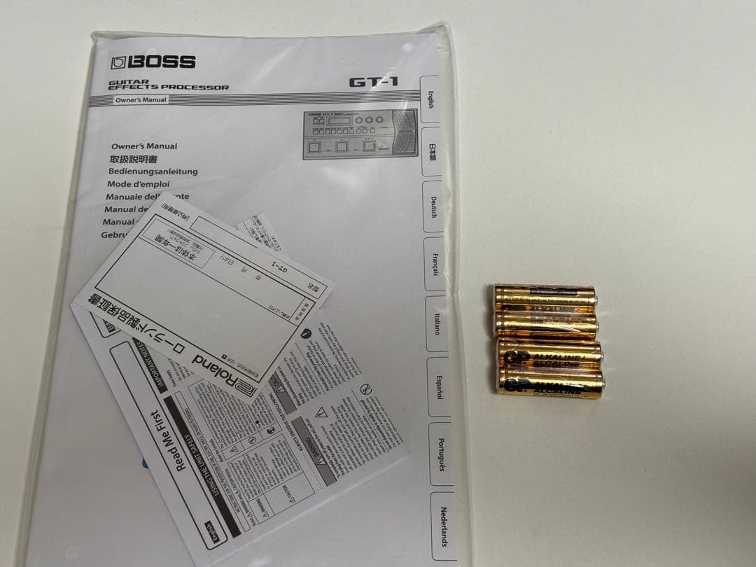 BOSS GT-1 + ACアダプター PSA-100Sセット