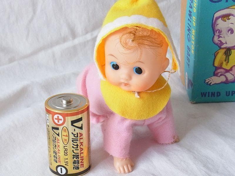 ハイハイベビー ゼンマイ 1950年代 増田屋　日本製【箱付き】昭和レトロ