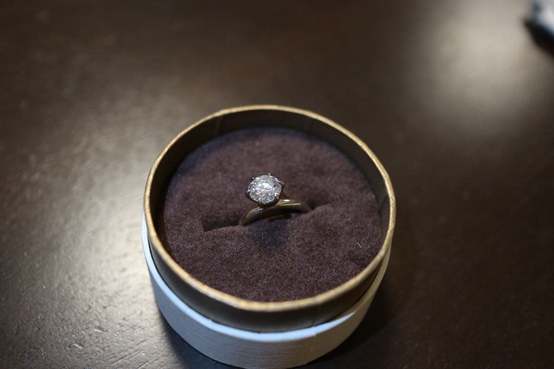 James Allen 婚約指輪 ラボ1.09ct+プラチナ 鑑定書付き