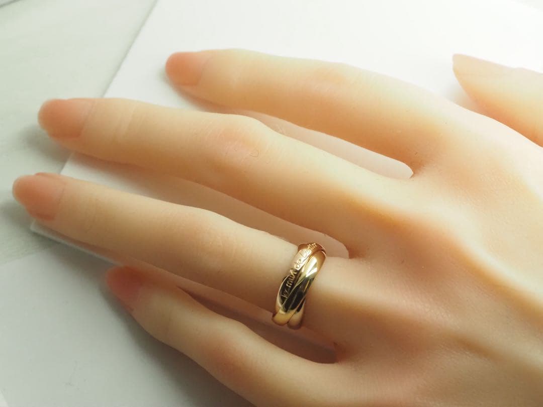 Cartier　カルティエ　トリニティリング 750YG/WG/PG 49号