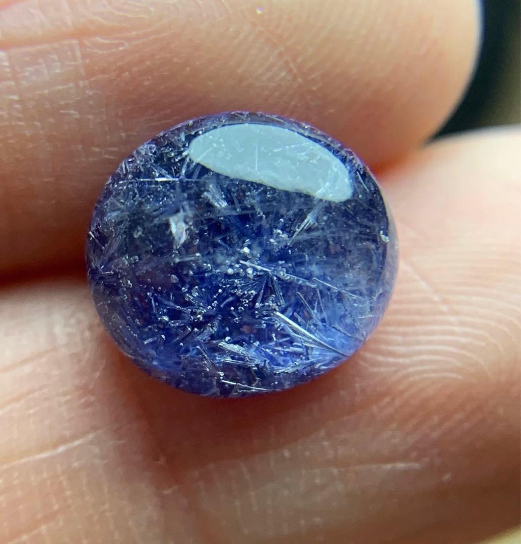 T*y様 WO1218 濃い青 デュモルチェライトインクォーツ ルース