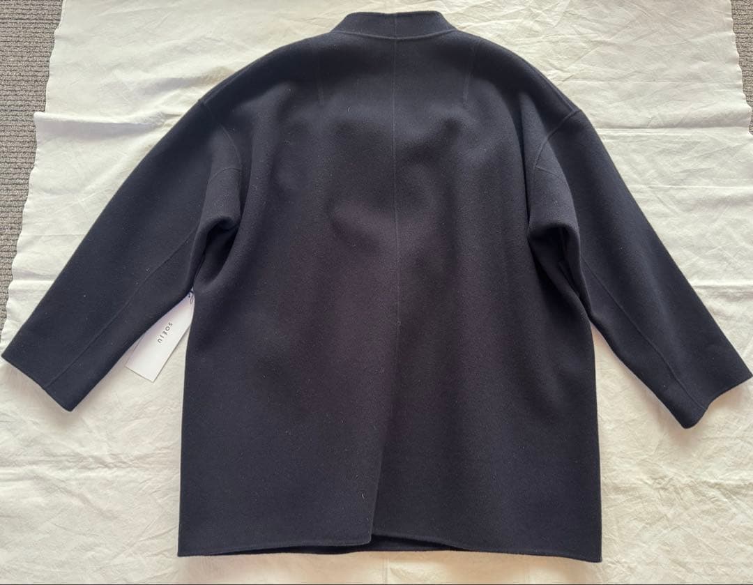 SOEJU ウールリバーミディコート ネイビー　新品未使用