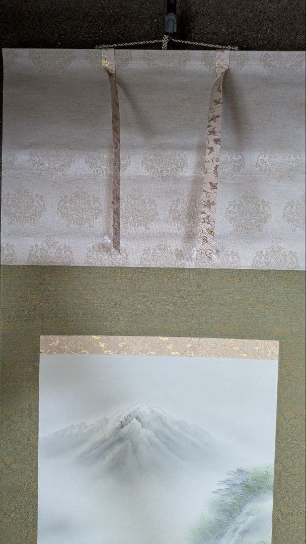 水墨画 桜 小森清 山と川の風景