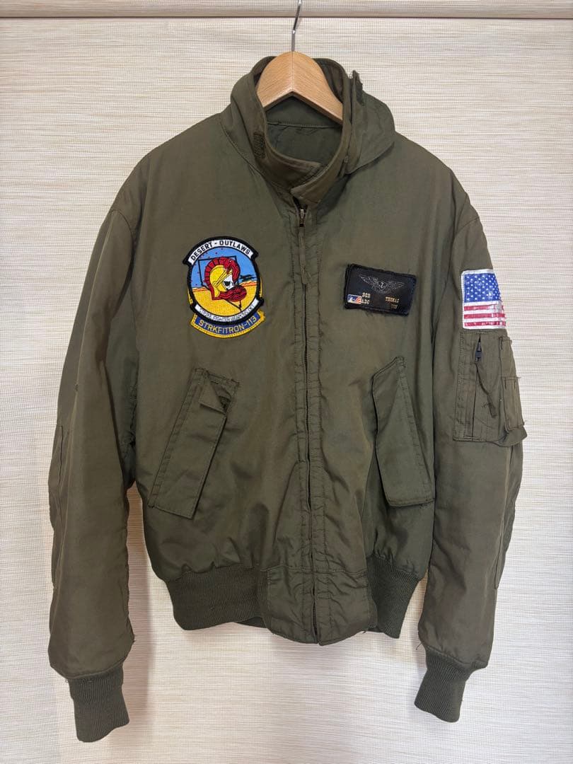 US ARMY フライトジャケット M-R ヴィンテージ ヘリクルー