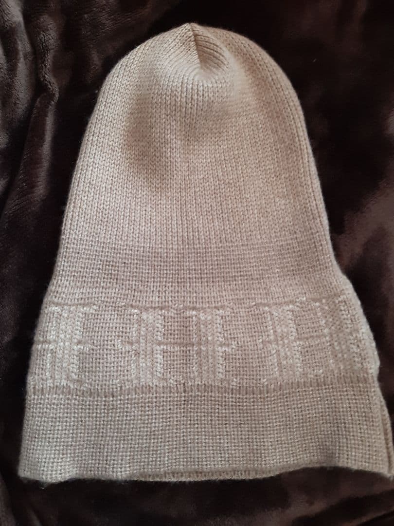 HERMES　エルメス　ニット帽　帽子　ビーニー　カシミヤ　キャップ　ベージュ