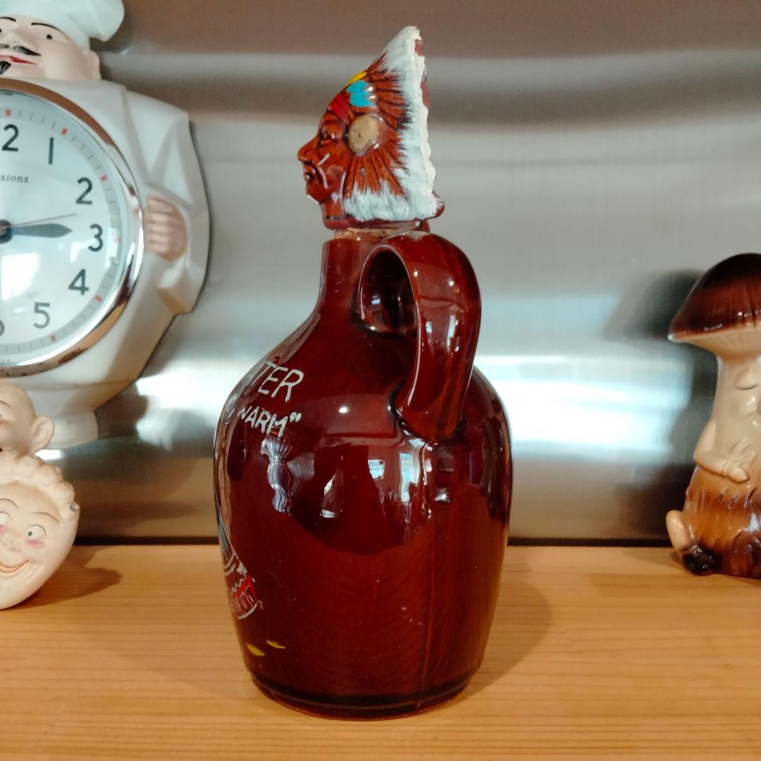 ビンテージ　インディアン　デカンタ　置物　ナバホ　ハーレー 3