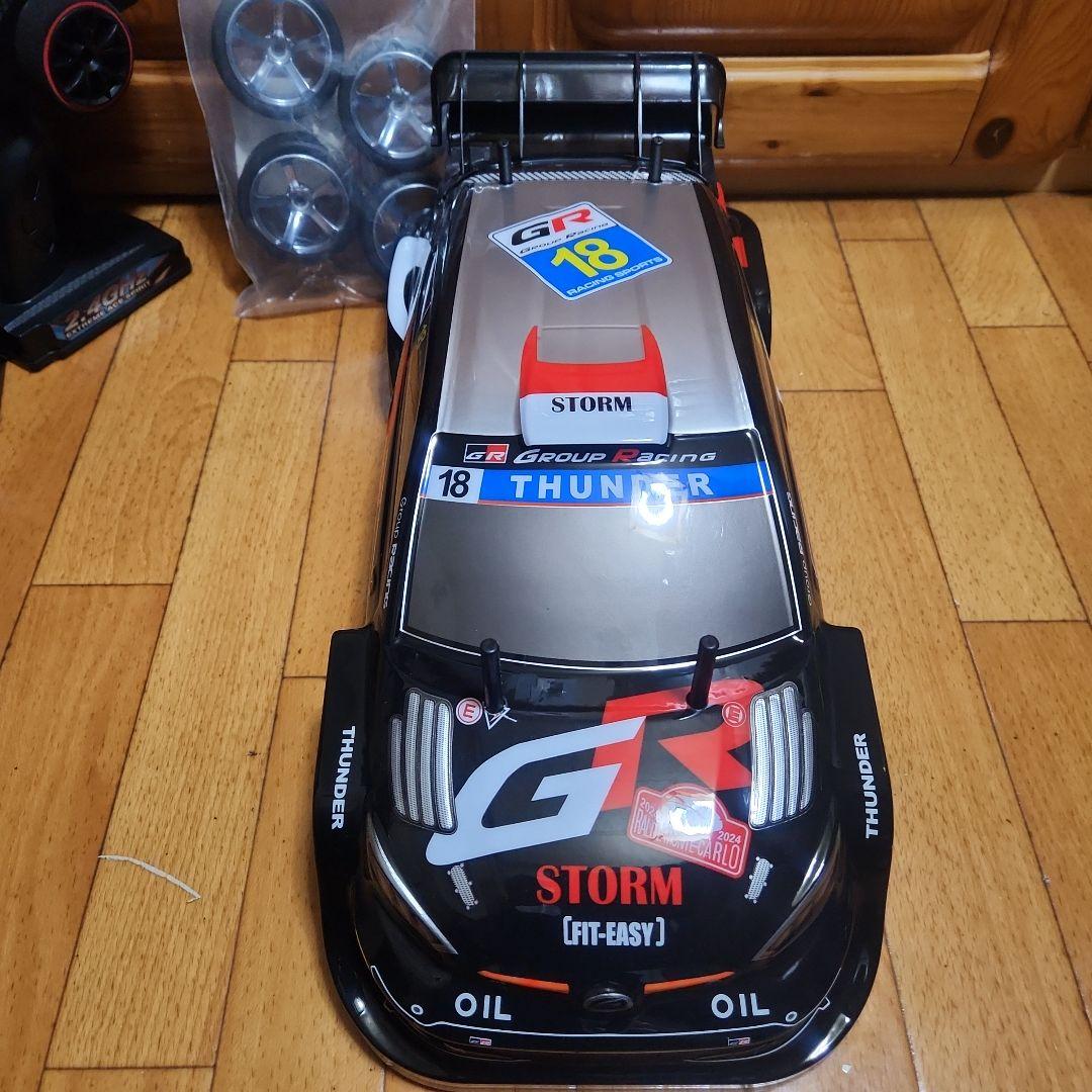 タミヤ ドリフト ラジコン フルセット　TT02　　黒 ラリー　ボディ　tt02