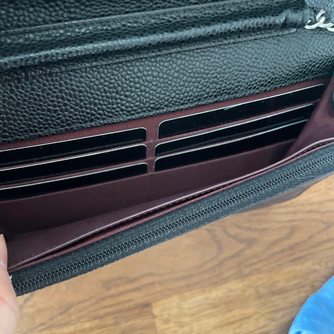 【最終価格】CHANEL チェーンウォレット キャビアスキン