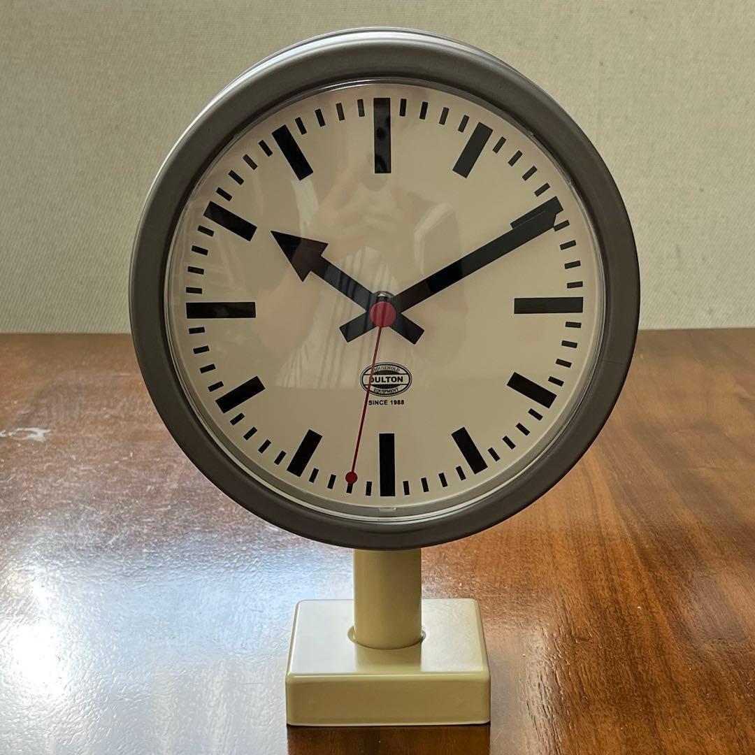 こんちゃん！新品　ダルトン　ダブルフェイスクロック両面時計