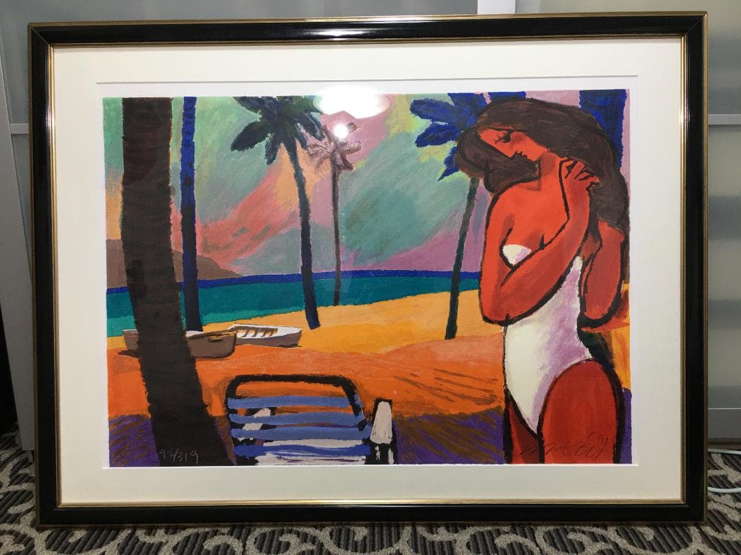 【真作】Michael Leu　マイケル・ルー　シルクスクリーン　直筆サイン