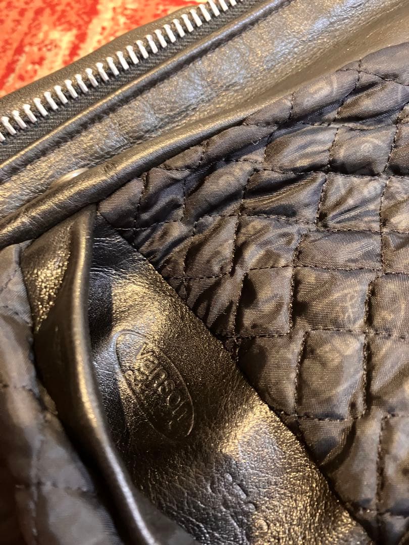 vanson 42 シルバーカスタム　レザー シングルライダース　キルティング