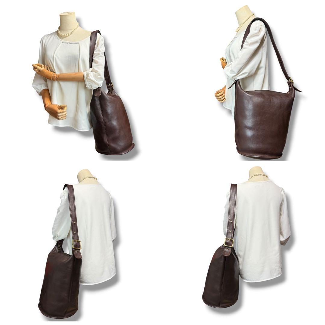 希少COACH オールドコーチ ショルダーバック ビンテージ バケツバッグ型