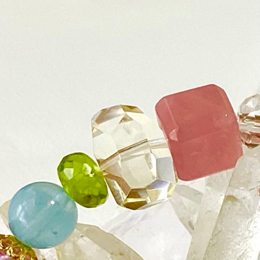 ピカピカ★ブレスレット ストロベリークォーツ♪367