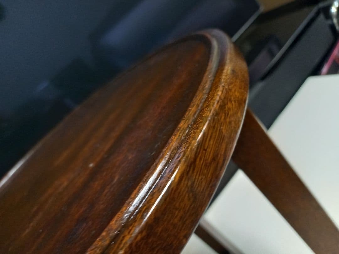 希少　1960's　スピンドル　ウッド　ブランチ　サイドテーブル　スツール