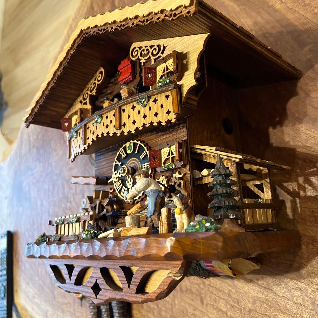 木製 鳩時計 からくり時計　ドイツ製　ロマンス社