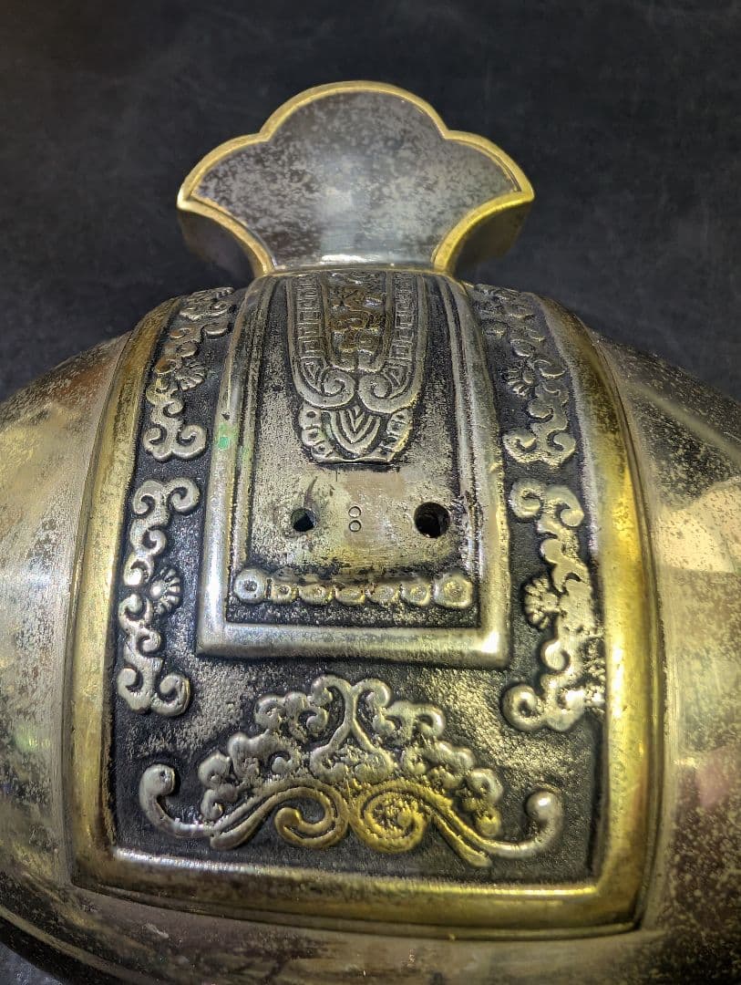 近藤正真 作 鋳銅 打出の小槌 大黒天 高23cm 共箱 高岡銅器銀仕上 正真銘