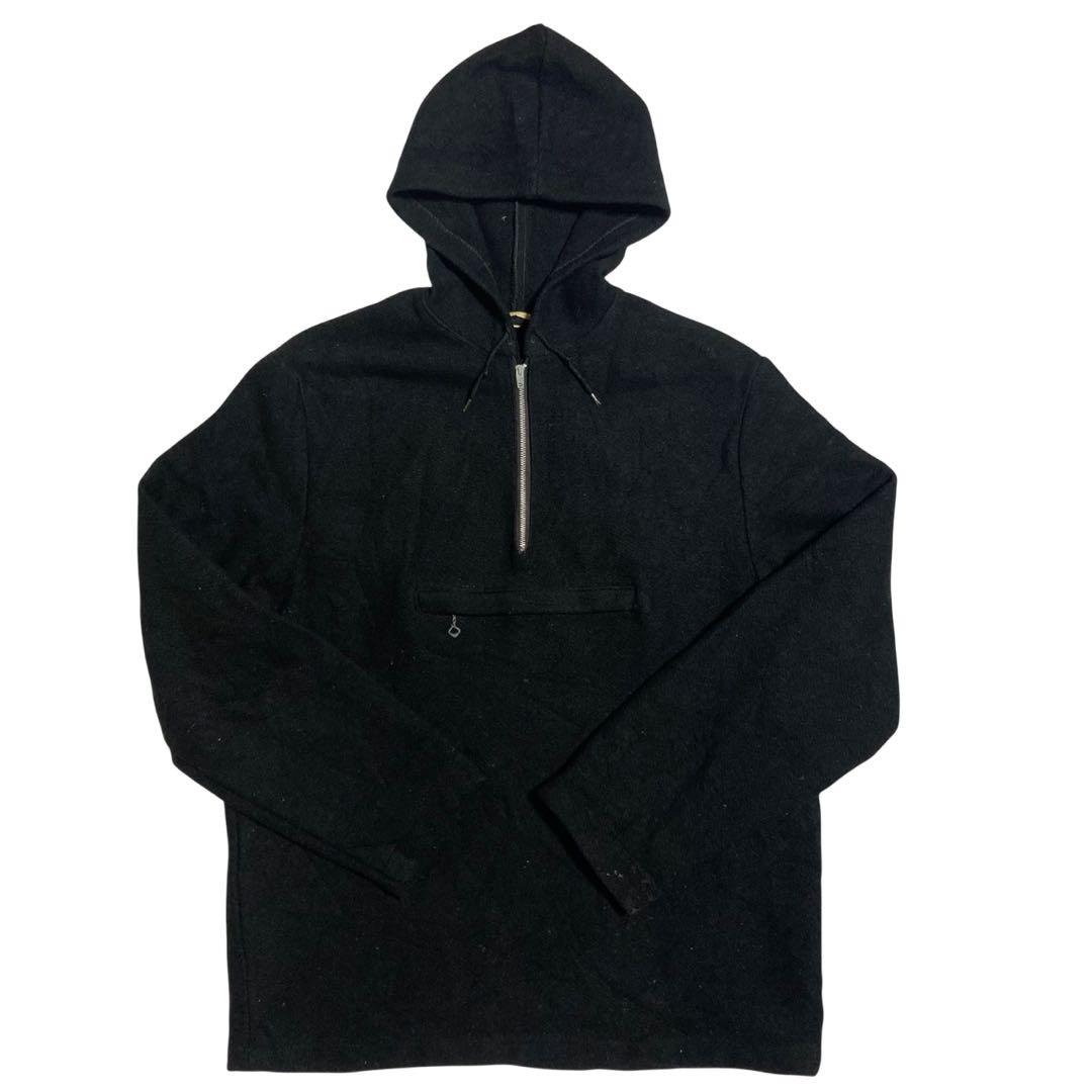 ビンテージ 60s アノラック パーカー ウール 黒 フーディー ジャケット