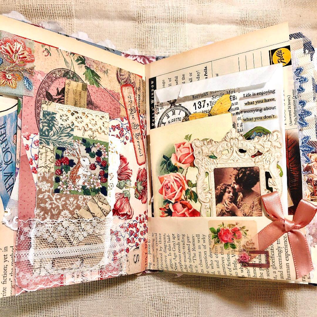 ジャンクジャーナル雑記帳 天使 アンティーク ジャンクジャーナル コラージュ