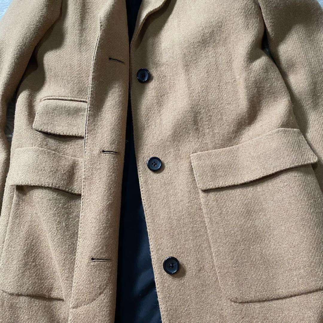 【美品】マーガレットハウエル　チェスターコート　ハリスツイードコラボ　別注　比翼