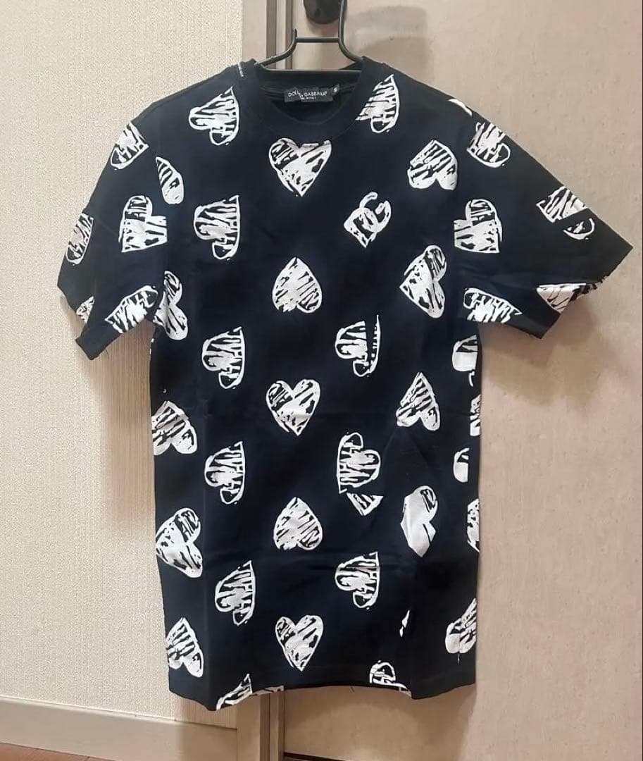 ✨希少✨DOLCE & GABBANA ハート柄 Tシャツ48