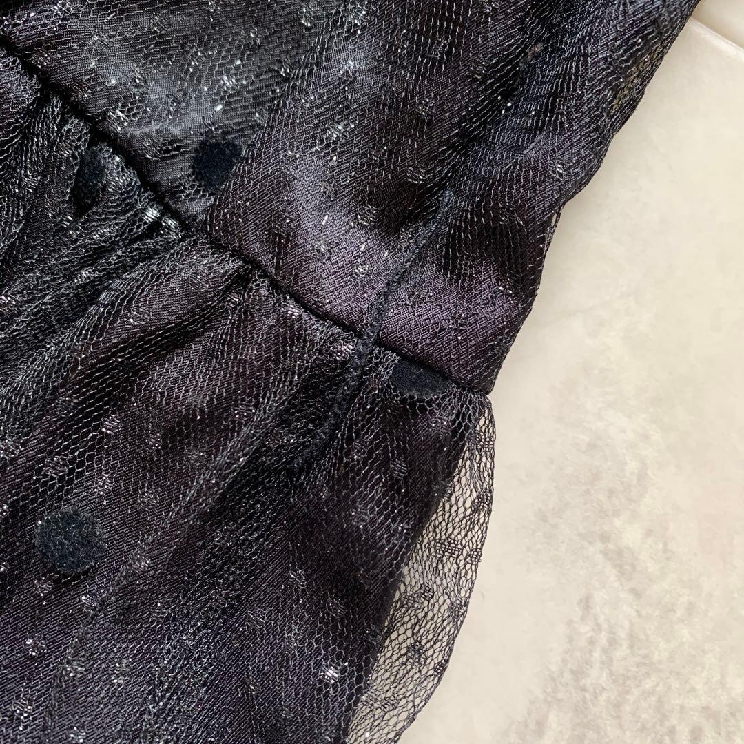 美品♡レリアン ドットレース ドレス ワンピース ウエストリボン ロング 9