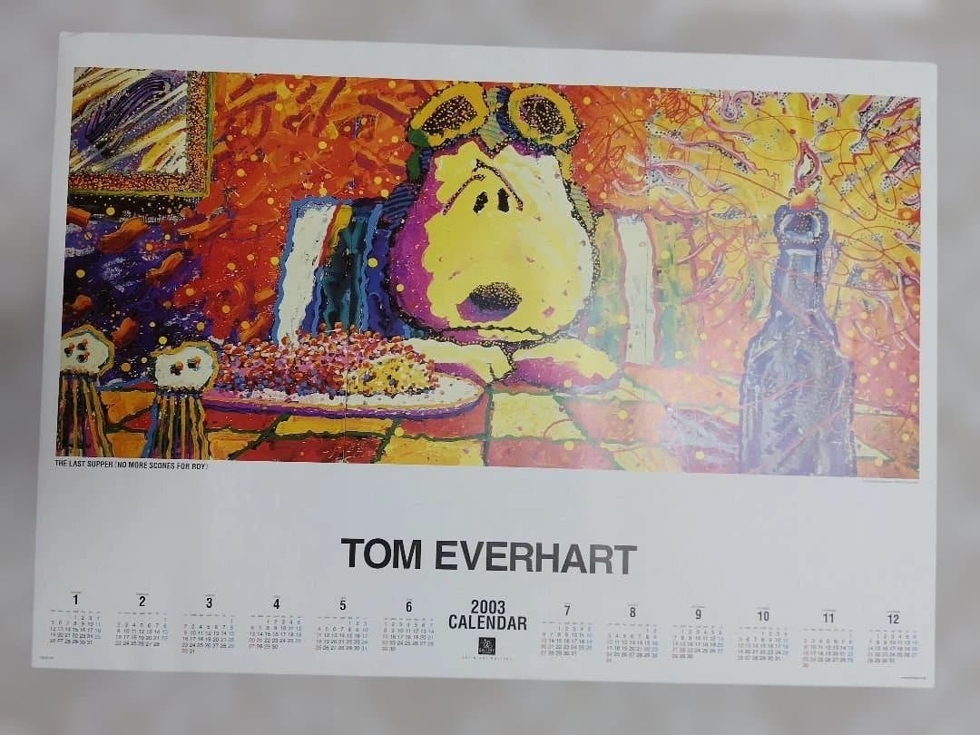 SNOOPY by Everhart ポスターカレンダー 3枚　額縁　非売品