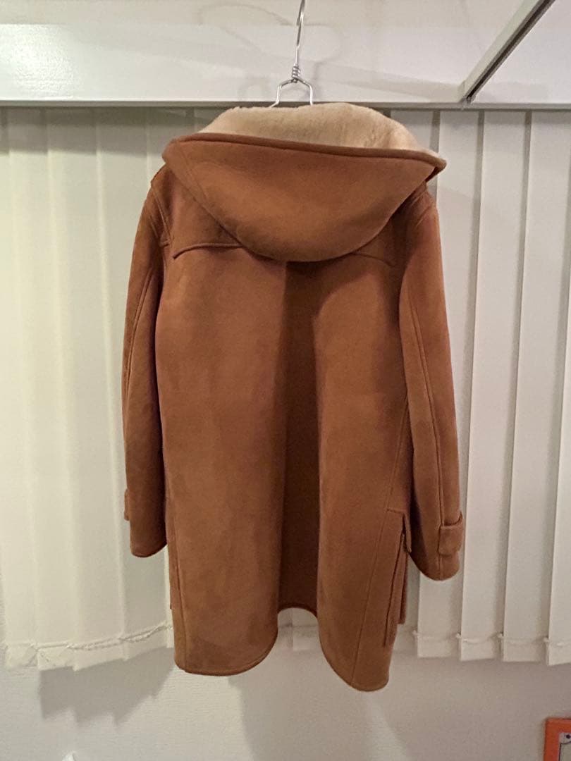 森*永様 【極美品】リアルムートン ダッフルコート L ゴールデンベア製