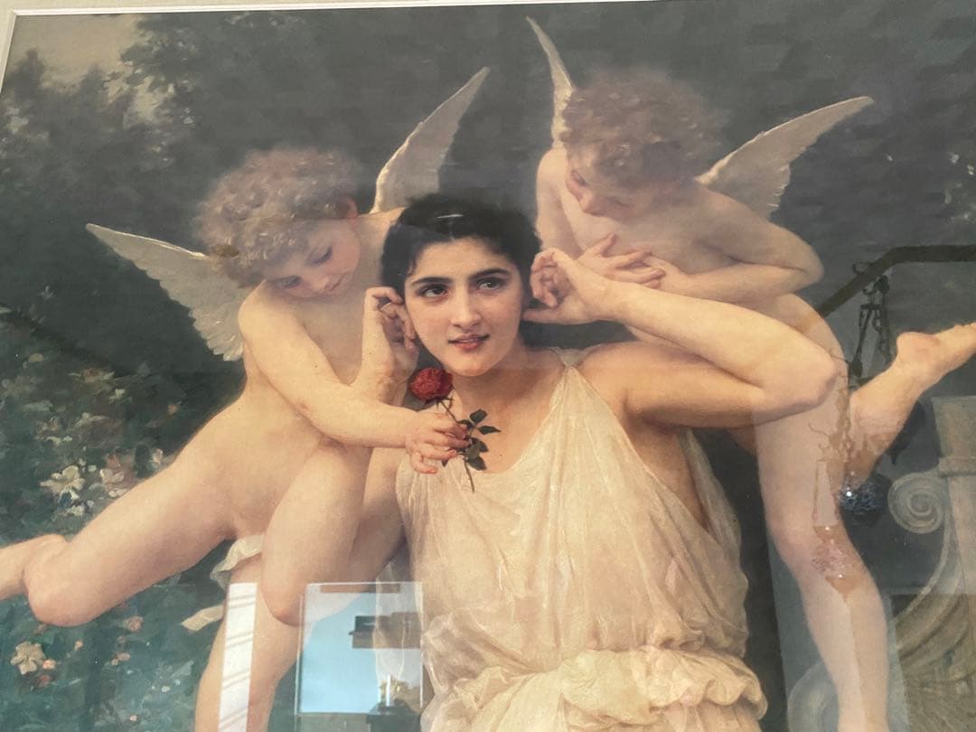 美品　絵画　ポスターアート　額絵　額縁　アンティーク　レトロ　ヴィンテージ