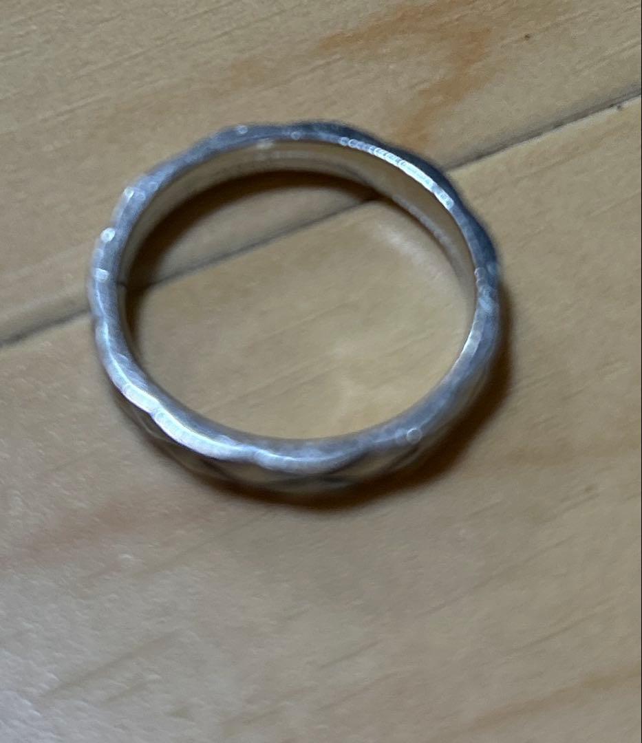 シャネル マトラッセ リング　プラチナ pt950 メンズ