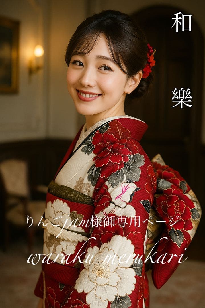 ♦︎吉木千沙都♦︎お振袖＋ガード、袋帯、小物三点♦︎ りんごjam様御専用ページ