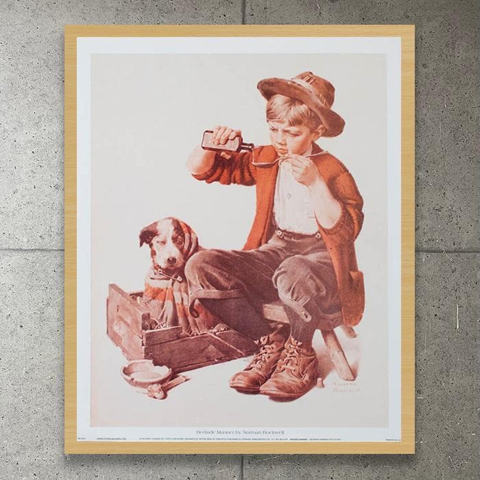 額装品/Bedside/ノーマン ロックウェル/インテリア/ポスター