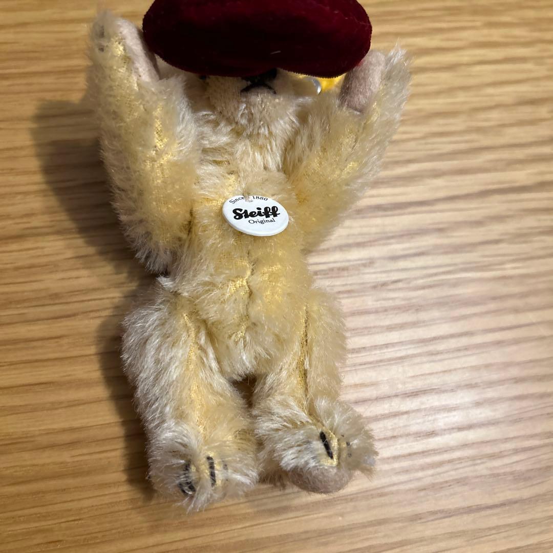 Steiff ビジュピコ　ハート　リング入れ　ぬいぐるみ　テディベア