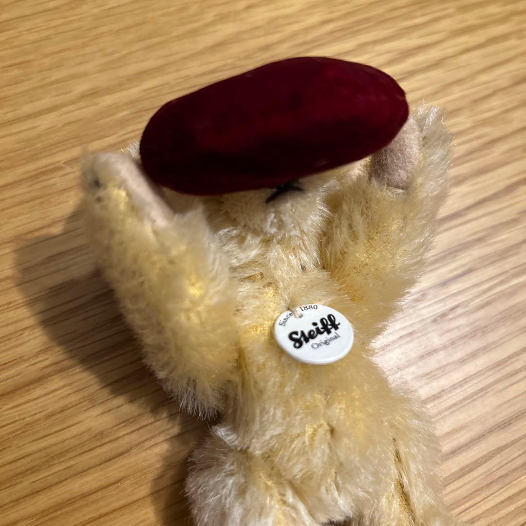 Steiff ビジュピコ　ハート　リング入れ　ぬいぐるみ　テディベア