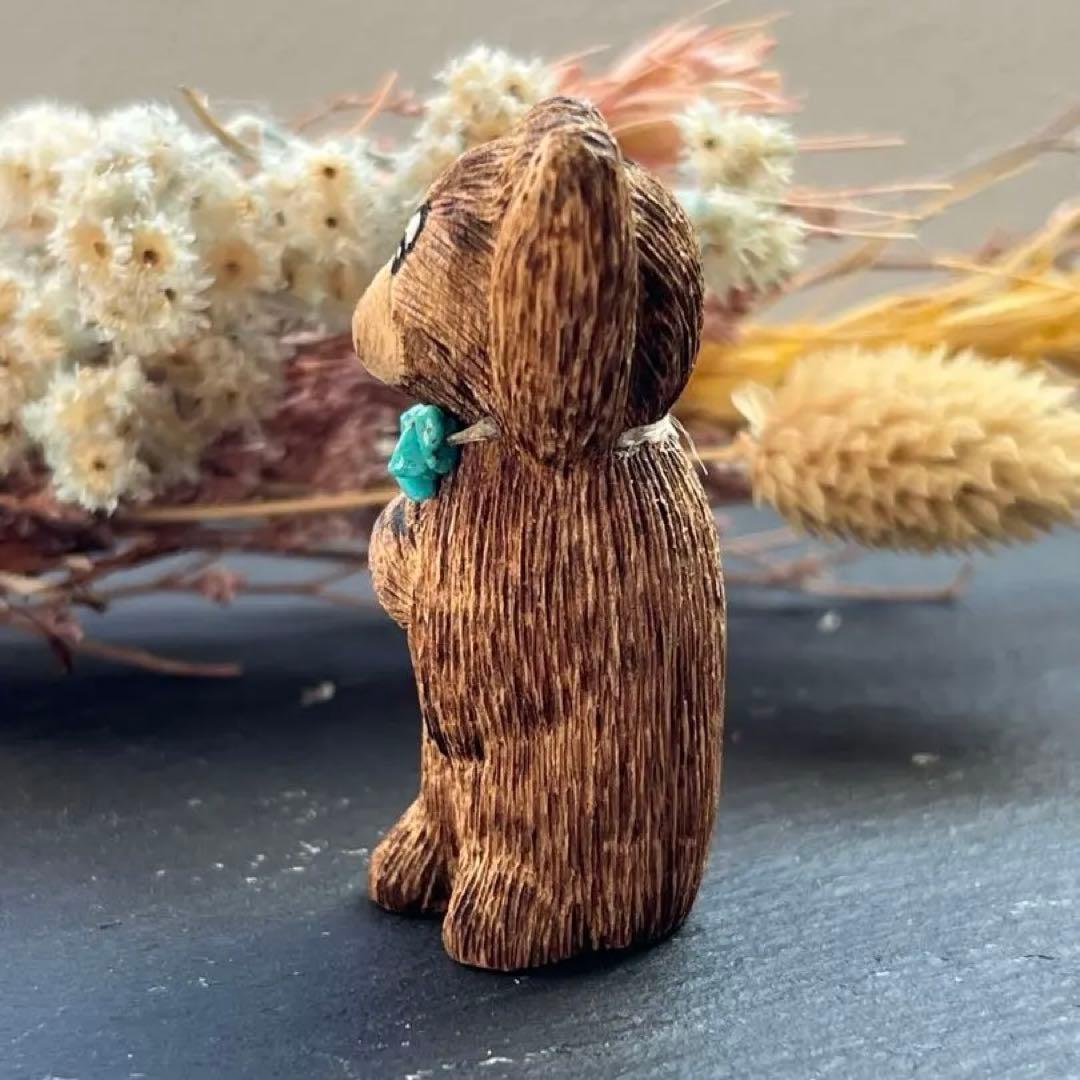 新品　ズニ族　Zuni インディアンジュエリー　フェティッシュ　クマ　置物