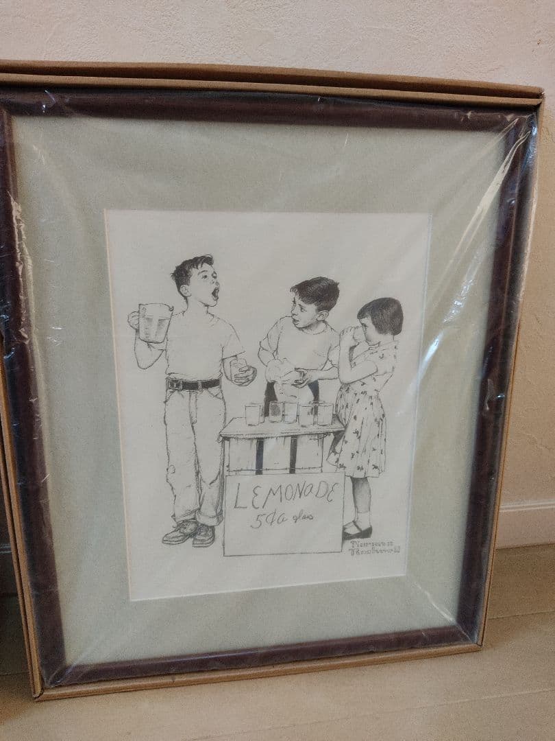 絵画アート『ノーマンロックウェル』3点セット