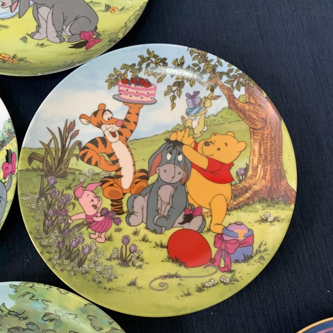 【鑑定書付き7枚セット】 Disney くまのプーさん コレクターズプレート
