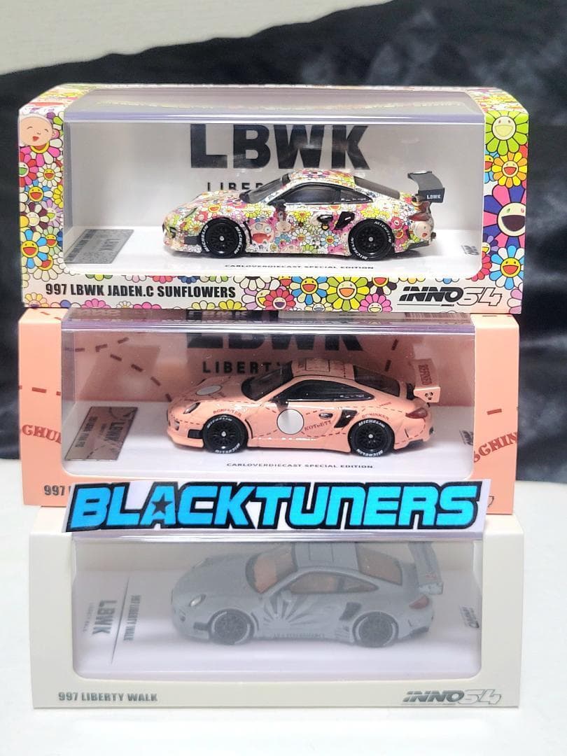 INNO64 限定 LIBERTY WALK PORSCHE ミニカー 3セット