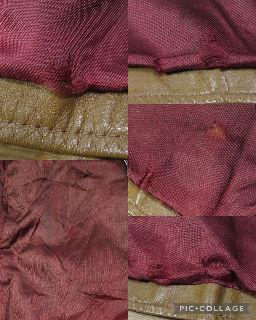 44 Brooks ビンテージ 60年代 シングル ライダース ブラウン 茶色